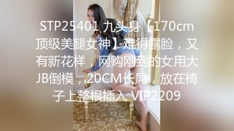 STP25401 九头身【170cm顶级美腿女神】难得露脸，又有新花样，网购刚到的女用大JB倒模，20CM长屌，放在椅子上整根插入 VIP2209